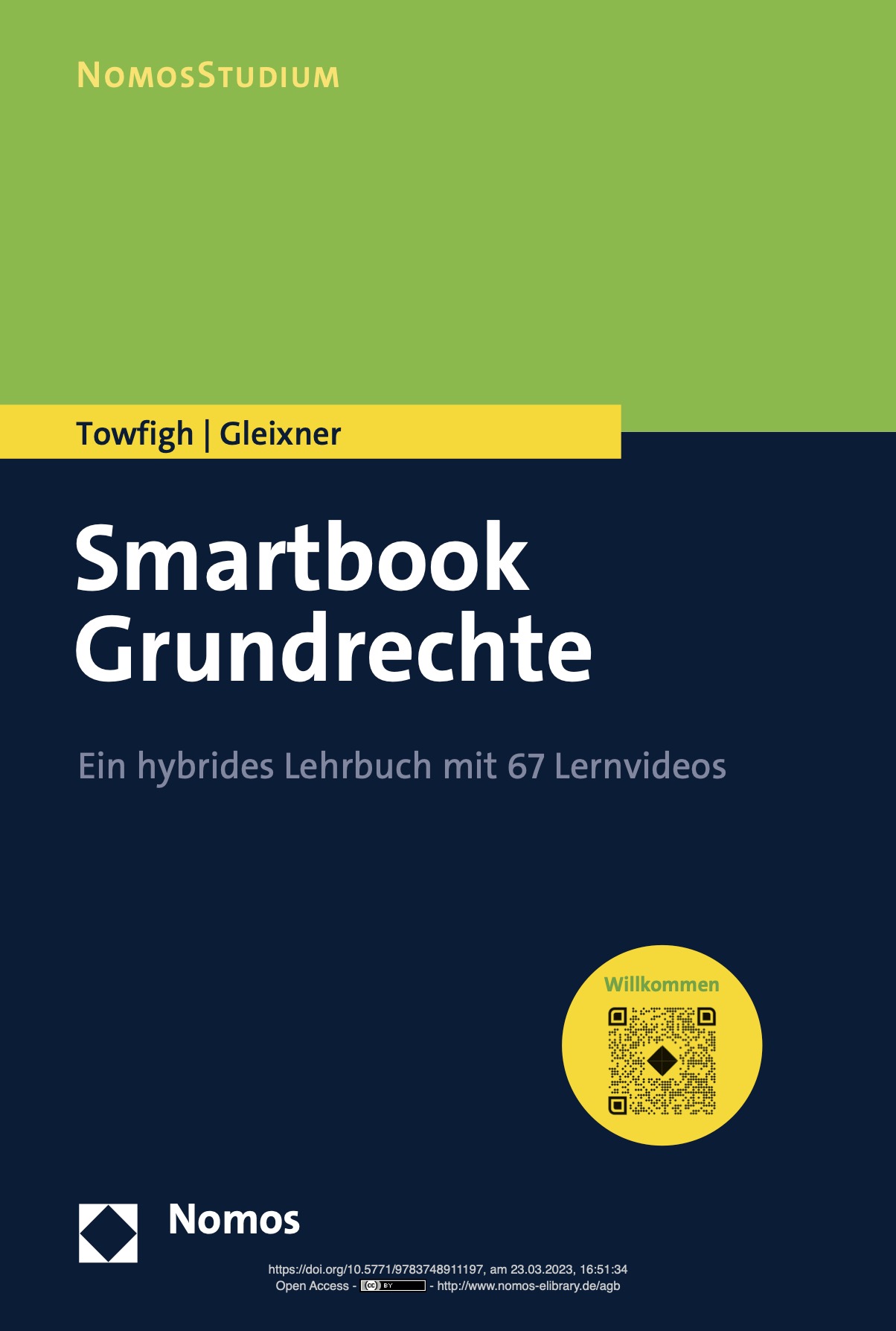 Image for Smartbook Grundrechte. Ein hybrides Lehrbuch mit 67 Lernvideos