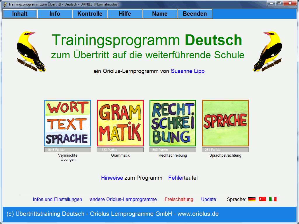 Image for Übertrittstraining Deutsch